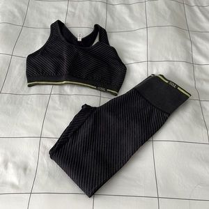 Sports bra and leggings set from SoulCycle